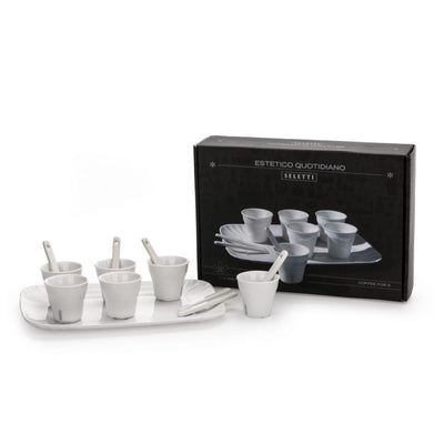 product image for Estetico Quotidiano Coffee Set of 6 Cups + 1 Tray 1 42