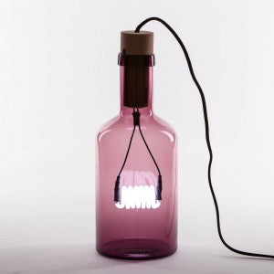 media image for bouche table lights in neon glass wood design by seletti 5 23