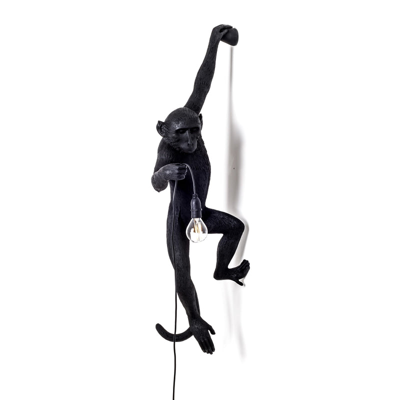 media image for the monkey lamp in black hanging version design by seletti 1 217
