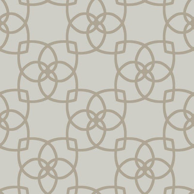 product image for Serendipity Geo Overlay Wallpaper in Grey and Pale Metallic Gold by York Wallcoverings 99