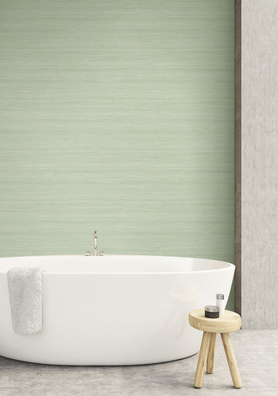 product image for Shantung Silk Wallpaper in Lemongrass from the More Textures Collection by Seabrook Wallcoverings 5