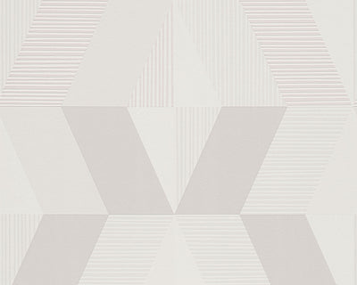product image for Shapes and Stripes Wallpaper in Ivory design by BD Wall 54