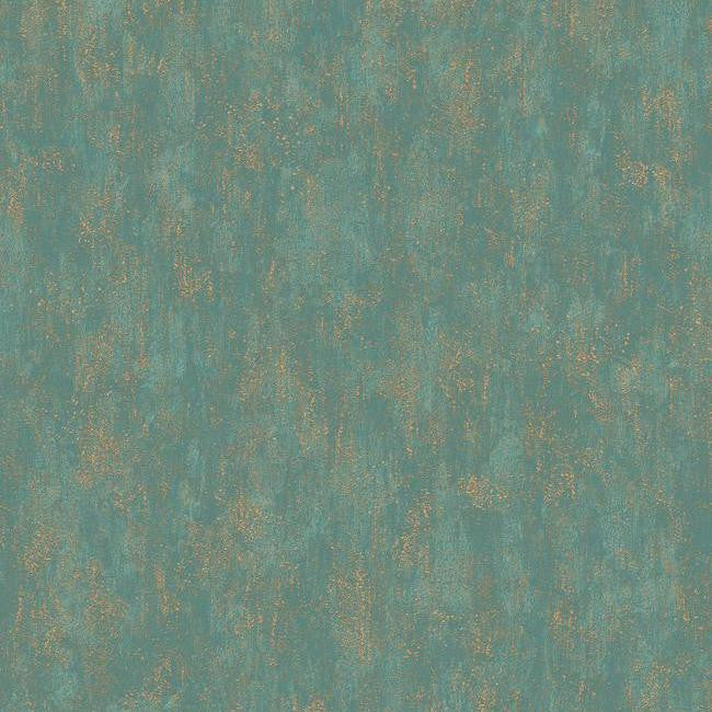 media image for Shimmering Patina Wallpaper in Gold and Deep Turquoise by Antonina Vella for York Wallcoverings 223