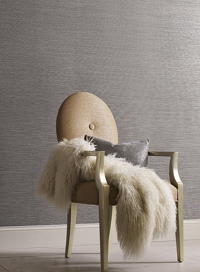 product image for Shining Sisal Faux Grasscloth Wallpaper in Metallic Beige by York Wallcoverings 34