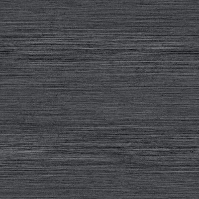 product image of Shining Sisal Faux Grasscloth Wallpaper in Dark Metallic Charcoal by York Wallcoverings 523