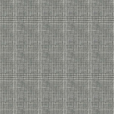 product image for Shirting Plaid Wallpaper in Black from the Traveler Collection by Ronald Redding 74
