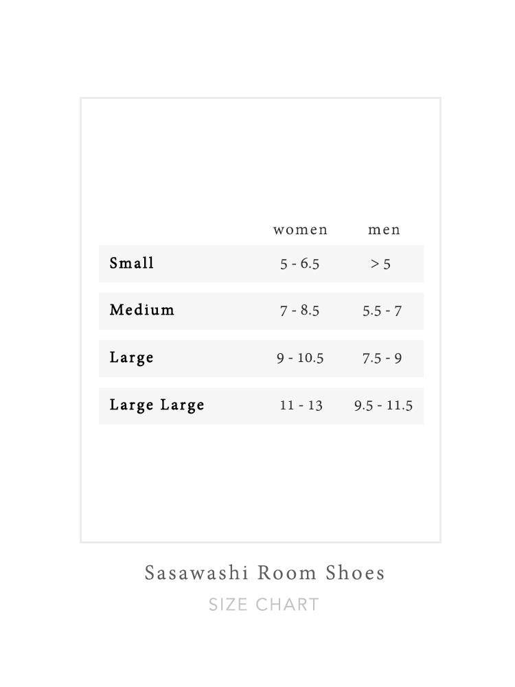 media image for sasawashi room shoes grey in various sizes 4 253