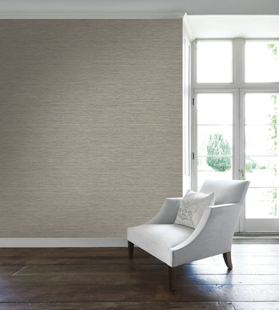 product image of Silk Texture Wallpaper in Warm Silver from the Caspia Collection by Wallquest 57