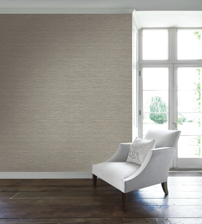 media image for Silk Texture Wallpaper in Warm Silver from the Caspia Collection by Wallquest 276
