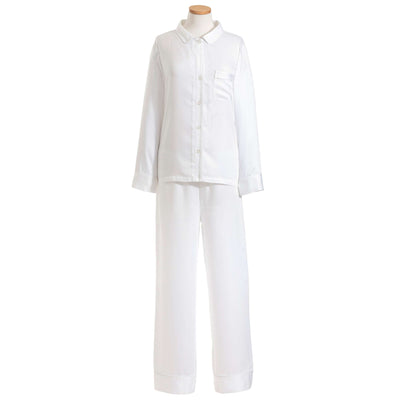 product image of silken solid white pajama by pine cone hill pc3820 xs 1 581