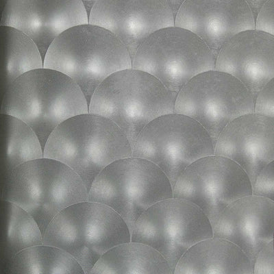 product image for Silver Metallic Circles Wallpaper by Julian Scott Designs 82