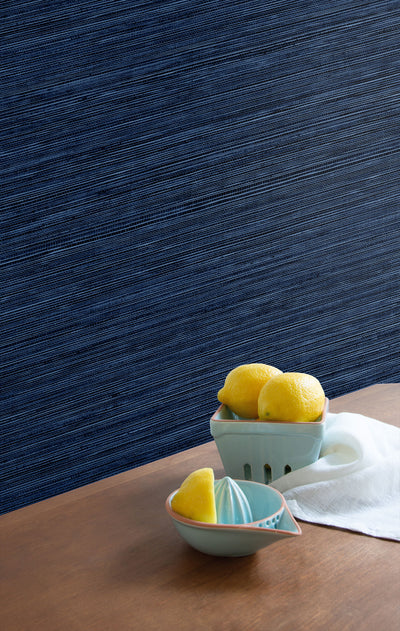 product image for Sisal Hemp Wallpaper in Sapphire from the More Textures Collection by Seabrook Wallcoverings 47