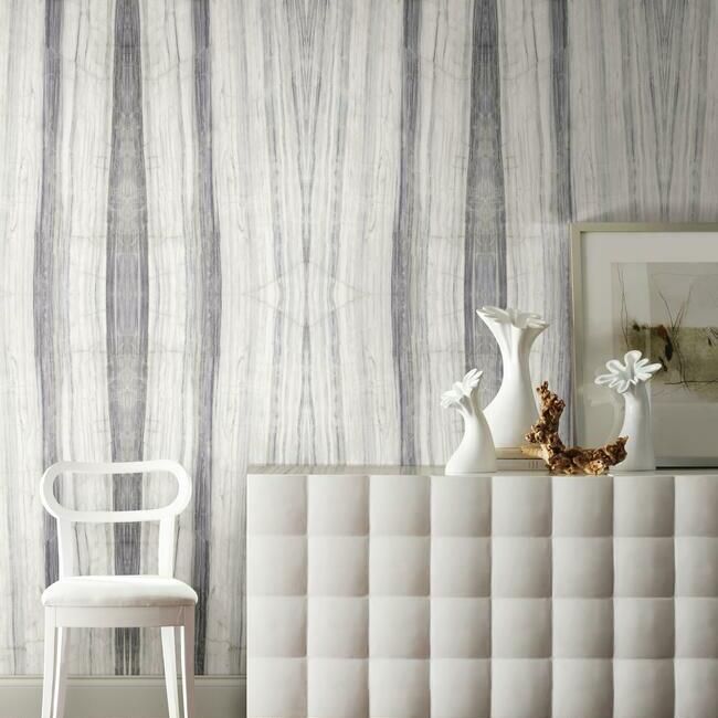 media image for Spanish Marble Peel & Stick Wall Mural in Steel from the Stonecraft Collection by York Wallcoverings 278