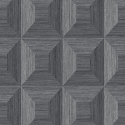 product image of Squared Away Geometric Wallpaper in Cove Grey from the More Textures Collection by Seabrook Wallcoverings 512