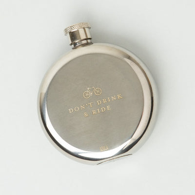 product image for stainless steal hip flask dont drink and ride 1 33