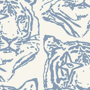 media image for Star Tiger Wallpaper in Denim design by Aimee Wilder 228