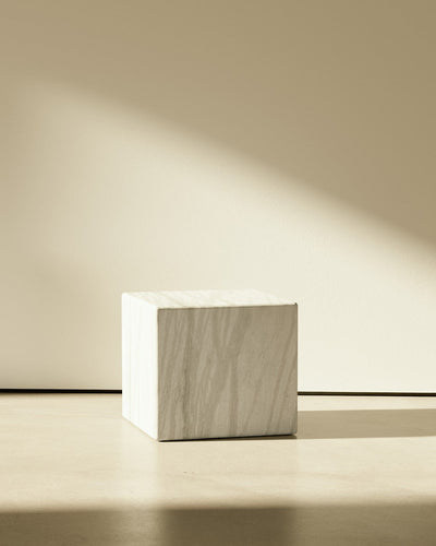 product image for plinth cube block marble table b13 slm 6 21