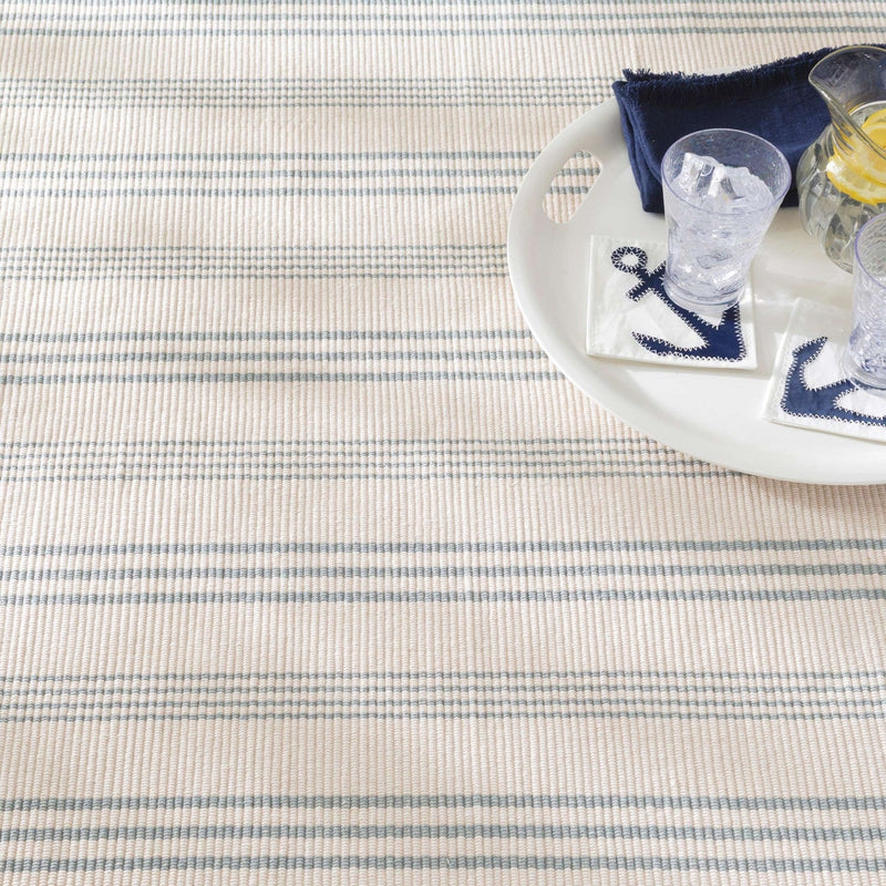 media image for swedish stripe woven cotton rug by annie selke rp42 2512 2 241