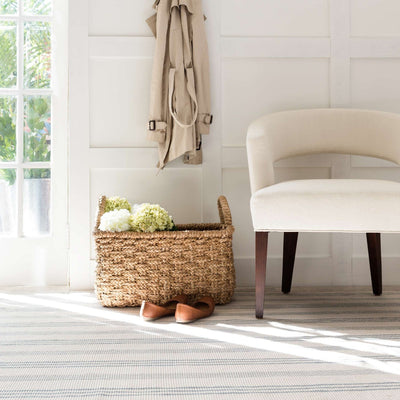 product image for swedish stripe woven cotton rug by annie selke rp42 2512 4 32