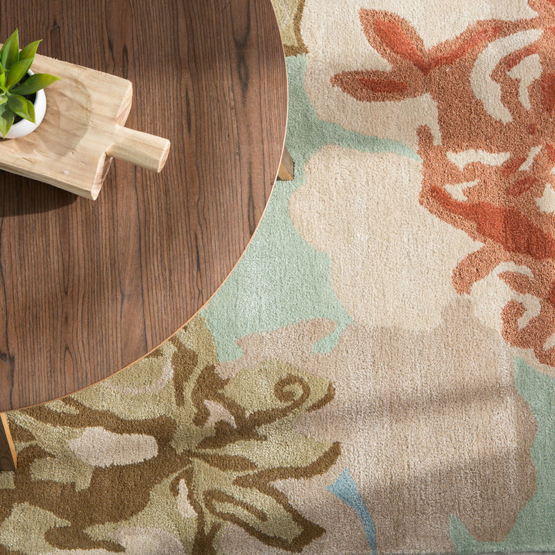 media image for bl71 petal pusher handmade floral green multicolor area rug design by jaipur 11 269