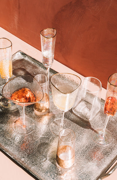 product image for kampari triangular martini glasses w gold rim set of 4 by zodax ch 5613 5 79