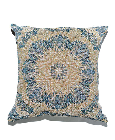 product image for indigo kaleidoscope woven throw pillow 1 6