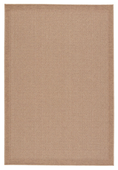 product image for Maeva Indoor/Outdoor Border Beige Rug by Jaipur Living 60