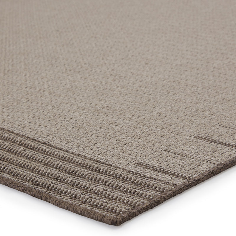 media image for Poerava Indoor/Outdoor Border Grey & Taupe Rug by Jaipur Living 260