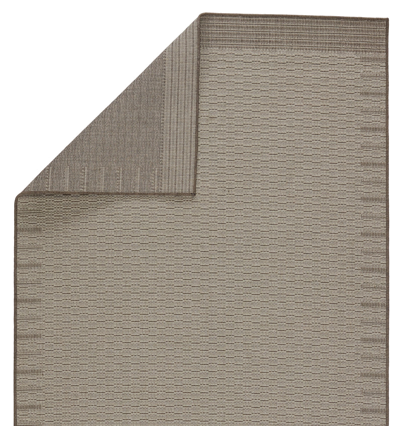 media image for Poerava Indoor/Outdoor Border Grey & Taupe Rug by Jaipur Living 288