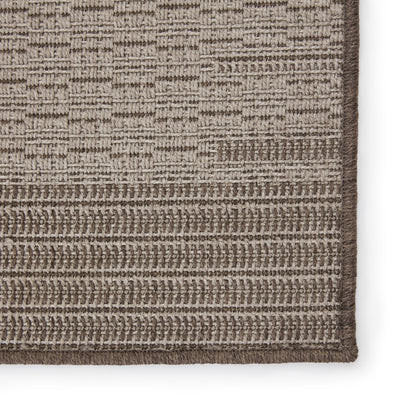 product image for Poerava Indoor/Outdoor Border Grey & Taupe Rug by Jaipur Living 8