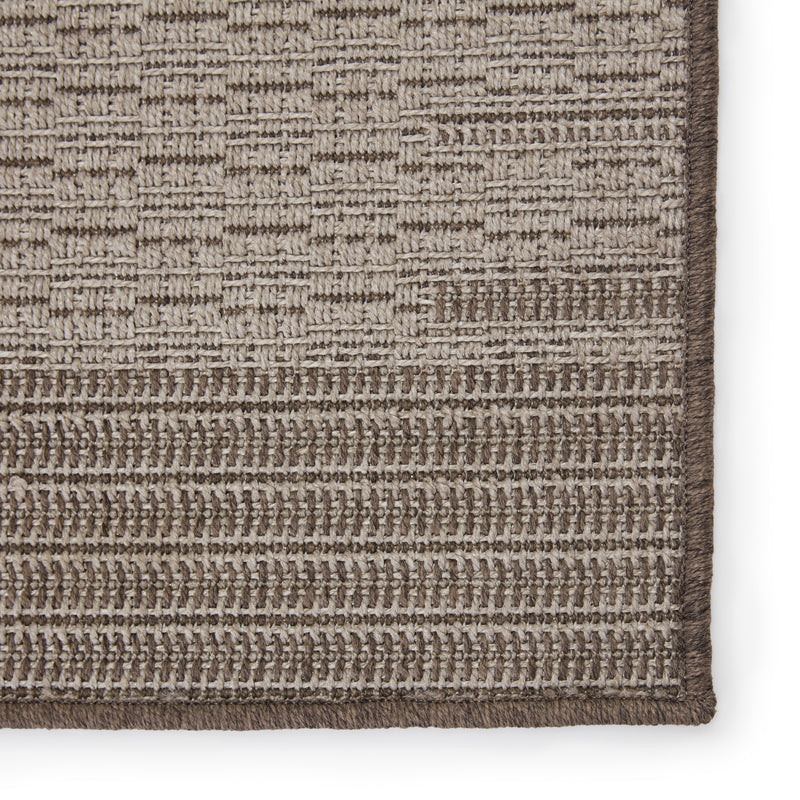 media image for Poerava Indoor/Outdoor Border Grey & Taupe Rug by Jaipur Living 29