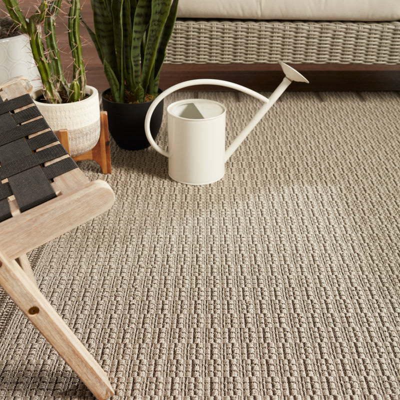 media image for Poerava Indoor/Outdoor Border Grey & Taupe Rug by Jaipur Living 248