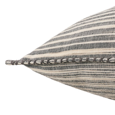 product image for Tanzy Cadell Striped Gray Cream Pillow By Jaipur Living Plw104010 3 52