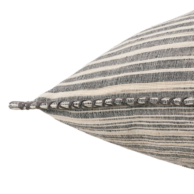 media image for Tanzy Cadell Striped Gray Cream Pillow By Jaipur Living Plw104010 3 21