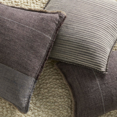 product image for Tanzy Cadell Striped Gray Cream Pillow By Jaipur Living Plw104010 4 58
