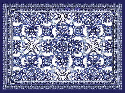 product image for Blu Mediterraneo Wall Mural in Alice 11