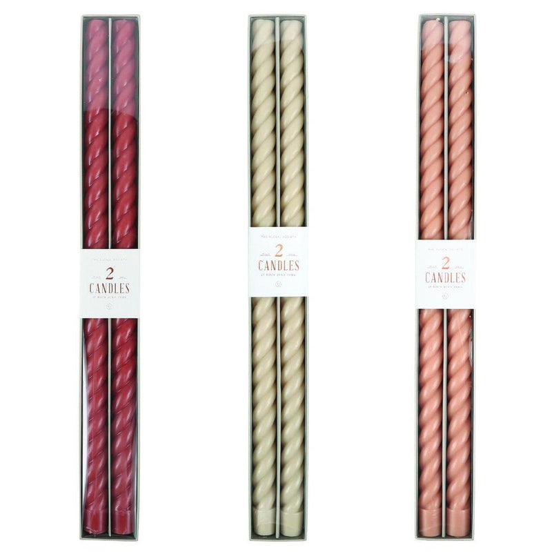 media image for Fancy Taper Candles in Various Colors & Styles 259