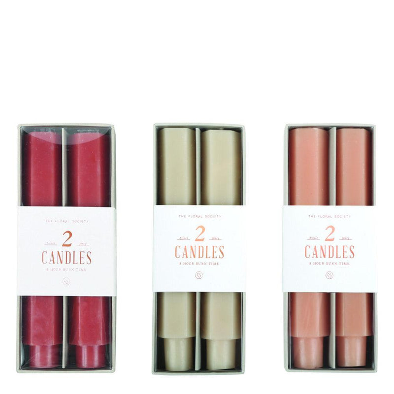media image for Fancy Taper Candles in Various Colors & Styles 233