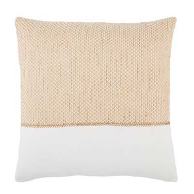 product image of Sila Geometric Pillow in Gold & White by Jaipur Living 524