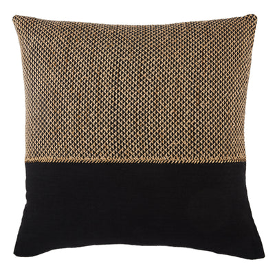 product image of Sila Geometric Pillow in Light Tan & Black by Jaipur Living 594
