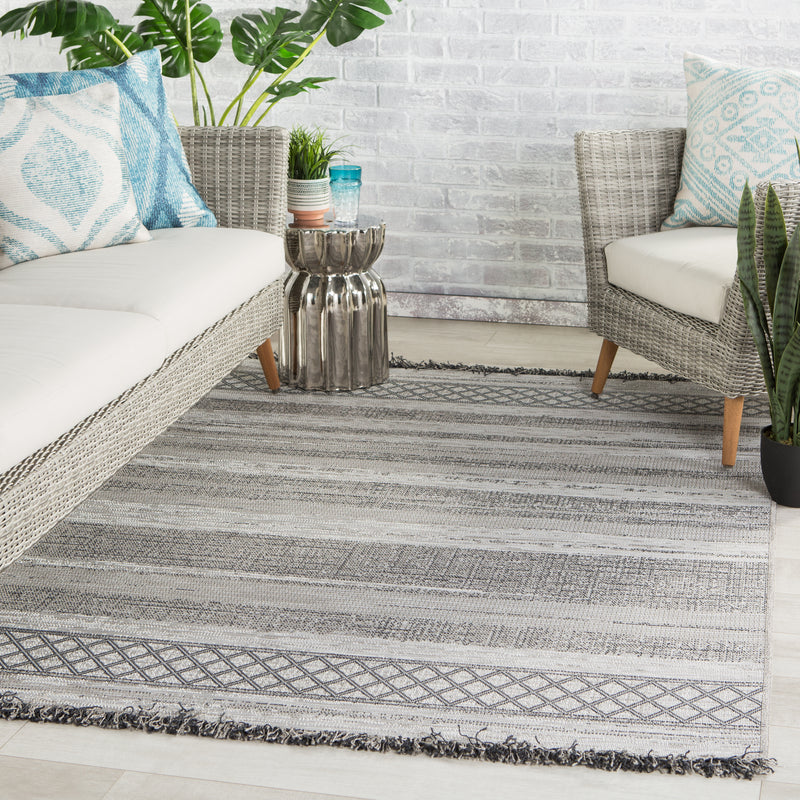 media image for Cote Indoor/ Outdoor Trellis Gray/ Light Gray Rug by Jaipur Living 294