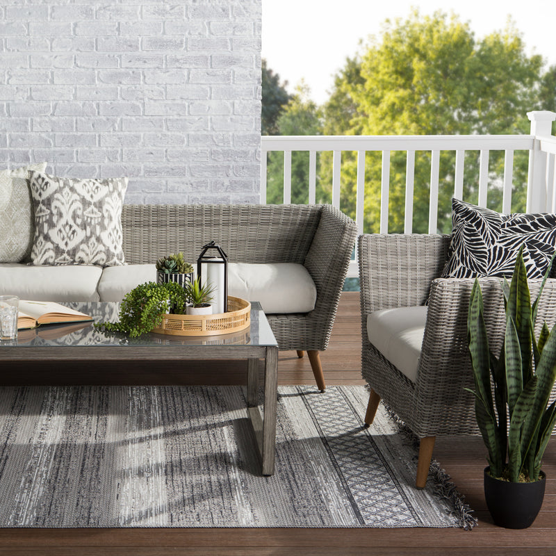 media image for Cote Indoor/ Outdoor Trellis Gray/ Light Gray Rug by Jaipur Living 271