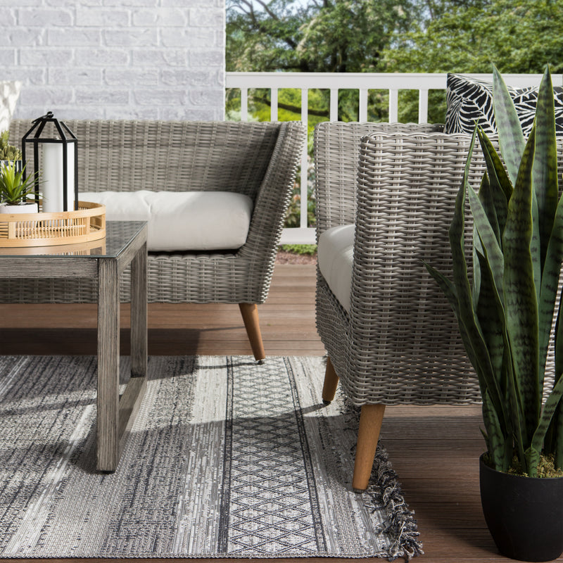 media image for Cote Indoor/ Outdoor Trellis Gray/ Light Gray Rug by Jaipur Living 221
