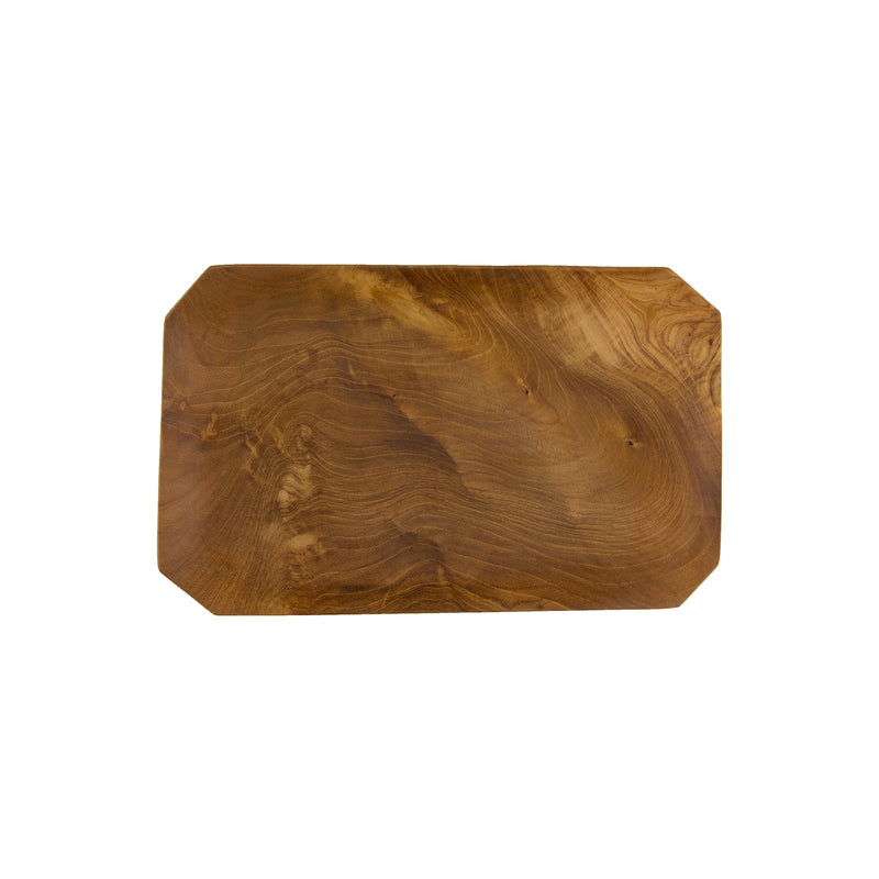 media image for teak root bevelled tray in various sizes by sir madam 3 24