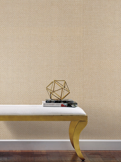 product image for Cottage Basket Wallpaper in Gold from the Handpainted Traditionals Collection by York Wallcoverings 15