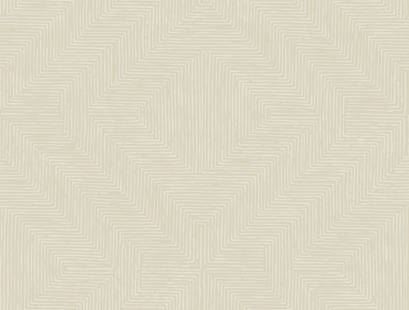 media image for Diamond Channel Wallpaper in Beige from the Handpainted Traditionals Collection by York Wallcoverings 280