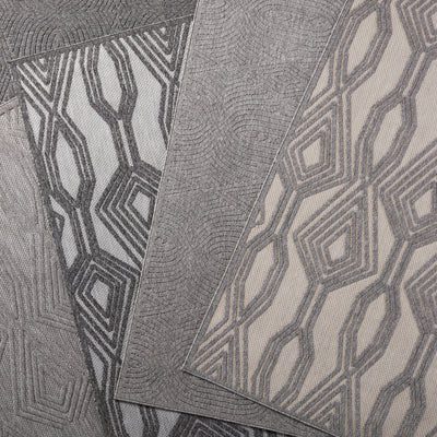 product image for Tajiri Adana Indoor/Outdoor Dark Gray & Silver Rug by Nikki Chu 7 87