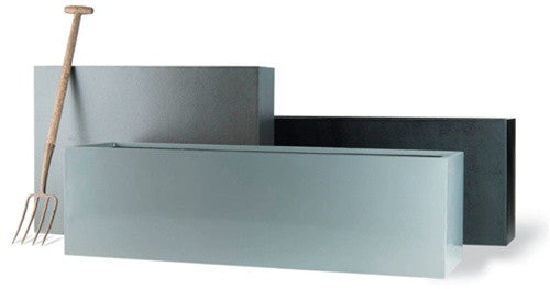 media image for Geo Trough Planter in Aluminum Finish design by Capital Garden Products 20