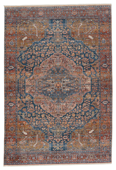product image of Saphir Medallion Rug in Multicolor & Blue by Jaipur Living 537