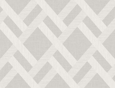 product image of Linen Trellis Pavestone Wallpaper from the Even More Textures Collection by Seabrook 525